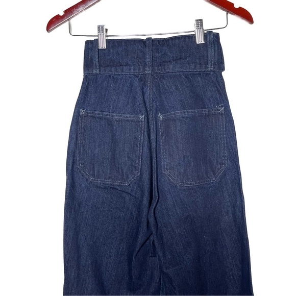 As Ever NYC Willow High Rise Flare Pants In Denim Sz 24 - Picture 4 of 10